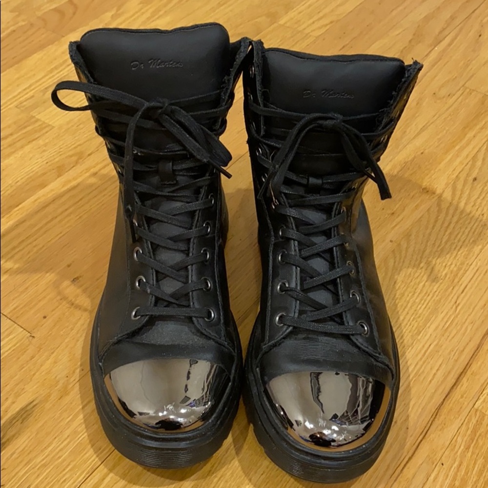 Dr Martens Silver Toe Sneaker Boots